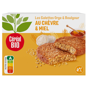 Image de Galettes orge & boulghour au chèvre & miel CEREAL BIO