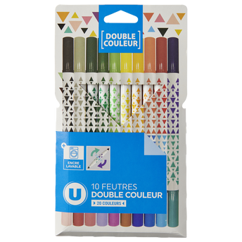 Image de U
Feutres de coloriage double couleur