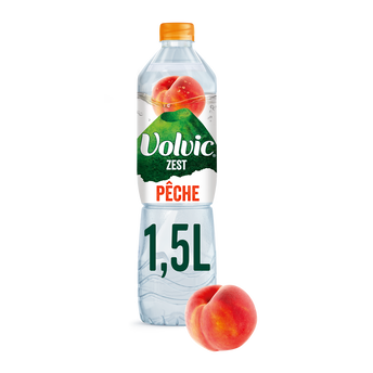 Image de Eau minérale aromatisée pêche VOLVIC ZEST