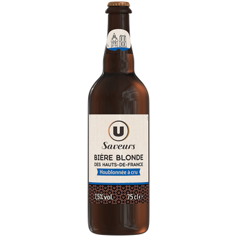 Image de U SAVEURS
Bière blonde des Hauts de France , 7,5°, bouteille de