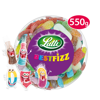 Image de Bonbons Best Fizz piquants LUTTI - Boîte de