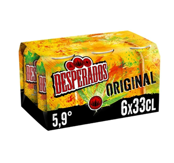 Image de Bière aromatisée Tequila DESPERADOS 5,9° boite