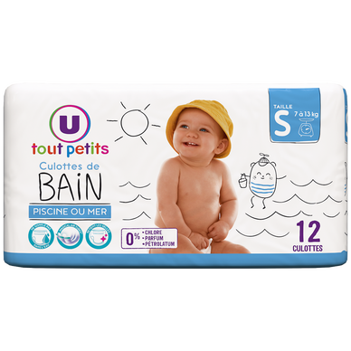 Culotte de bain taille S 7 13kg paquet x12 Super U Hyper U U Express www ursesu