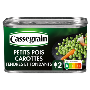 Image de Petits pois carottes CASSEGRAIN - Boîte