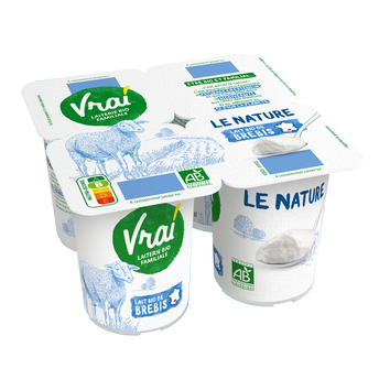 Image de Spécialité laitière nature au lait de brebis bio VRAI