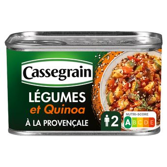 Image de Légumes et quinoa à la Provençale CASSEGRAIN boite 1/2