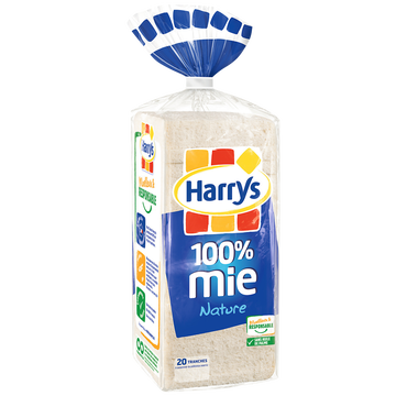 Harry's Pain Mie Nature 100% Mie Petites Tranches Harrys, 500g
