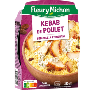 Fleury Michon Kebab De Poulet Et Semoule Fleury Michon, 280g
