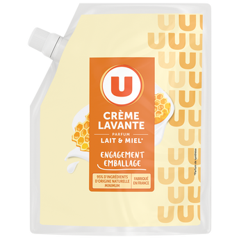 Image de U
Crème lavante lait & miel recharge