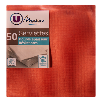 Image de U MAISON
Serviettes 38X38cm Terra