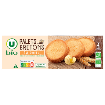Image de U BIO
Biscuits Palets bretons pur beurre, paquet