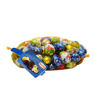 Image de Oeufs chocolat fourrés assortis x 25, maxi filet