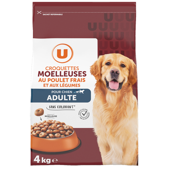 Image de U
Croquettes pour chien moelleuses au poulet frais & légumes
