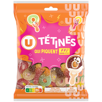 Image de U
Bonbons gélifiés tétines - sachet de