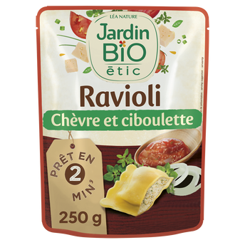 Image de Ravioli au chèvre et à la ciboulette bio JARDIN BIO