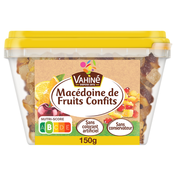 Image de Macedoine de fruits confits VAHINE, boîte