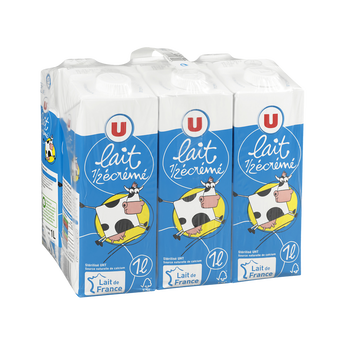 Image de U
Lait UHT demi écrémé - 6 briques de