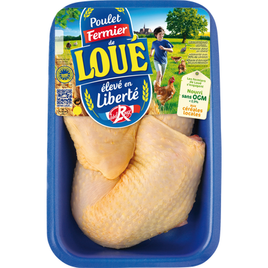 Cuisse de poulet, BIO, LOUE, France, 1 pièce - Super U, Hyper U, U