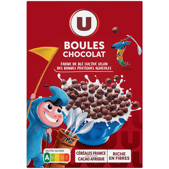 Image de U MAT ET LOU
Céréales Boules de céréales goût chocolat