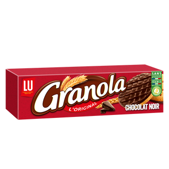 Image de Biscuits sablés nappés au chocolat noir GRANOLA, paquet de