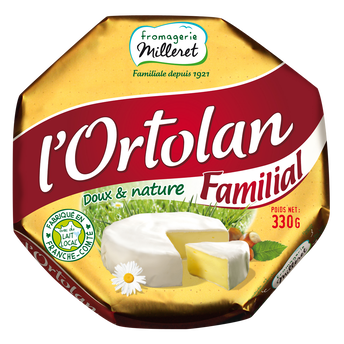 Image de Fromage au lait pasteurisé L'Ortolan  28%MG FROMAGERIE MILLERET