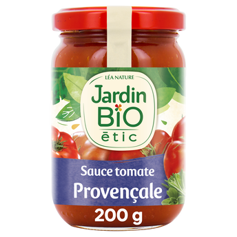 Image de Sauce tomate à la provençale bio JARDIN BIO, bocal de