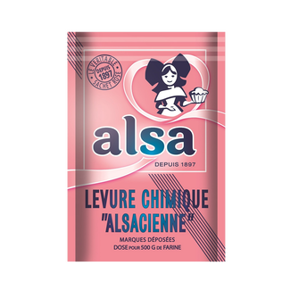 Image de Levure chimique AlSA, sachet de 8 soit