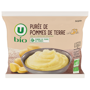 Image de U BIO
Purée de pommes de terre surgelée