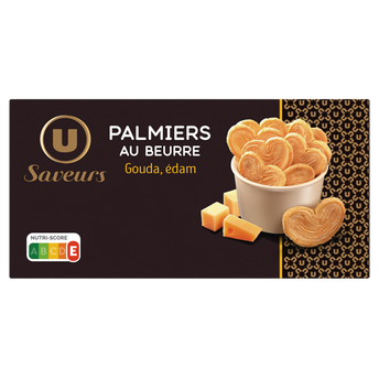 Image de U SAVEURS
Palmiers salés fromage  sachet de