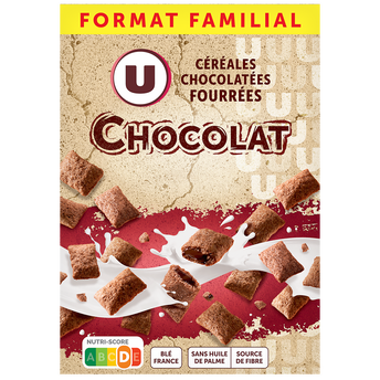 Image de U
Céréales chocolatées et fourrées au chocolat