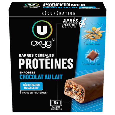 Barres protéinées au chocolat 192g - Super U, Hyper U, U Express