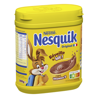 Image de Poudre chocolatée instantanée NESQUIK Nestlé, boîte plastique