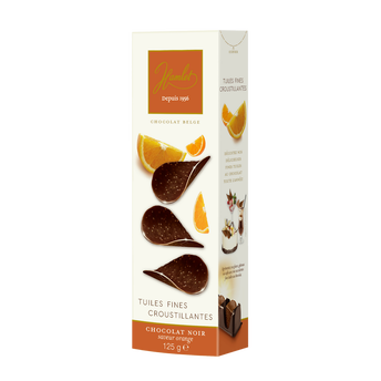 Image de Boite tuiles chocolat noir orange HAMLET