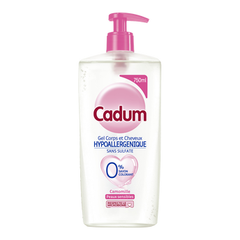 Image de Douche flacon pompe hypoallergenique camomille CADUM