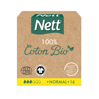 Image de Tampons bio avec applicateur normal NETT, boîte de