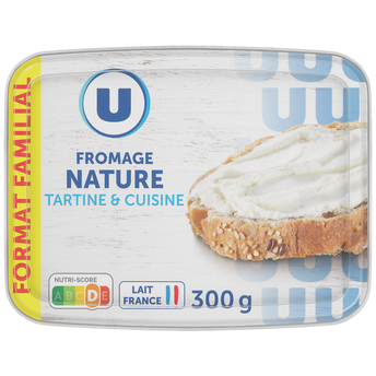 Image de U
Fromage nature au lait pasteurisé 21,5% de MG