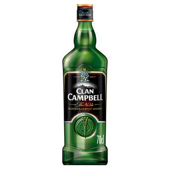 Image de Blended Scotch Whisky CLAN CAMPBELL, 40°, bouteille de
