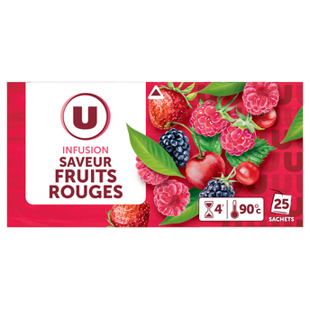 Image de U
Infusion saveur fruits rouges U - 25 sachets