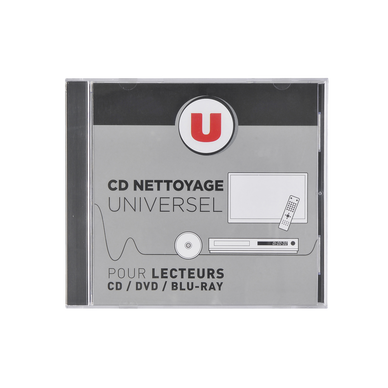 Cd de nettoyage pour cd/dvd/blu ray - Super U, Hyper U, U Express 