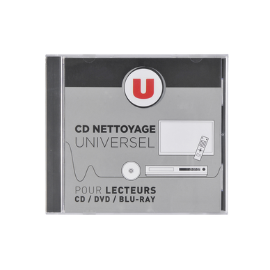 Cd de nettoyage pour cd/dvd/blu ray - Super U, Hyper U, U Express 