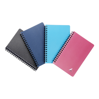 Image de U
Carnet spirale 11x17cm 100p petits carreaux coloris