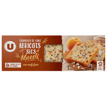 Image de U
Tranches de cakes abricots & muesli