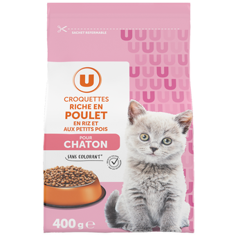 Image de U
Croquettes pour chaton riches en poulet