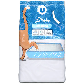Image de U
Litière en silice pour chat