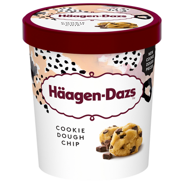 Häagen-Dazs Crème Glacée Cookie Dough Chip Häagen Dazs, Pot De 394g