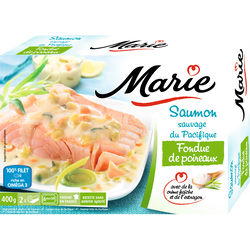 Saumon Atlantique Fondue Poireaux Et Creme Fraiche Marie 400g