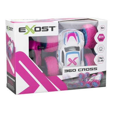 EXOST - Voiture Télécommandée 360 Cross Rose Batterie - Dès 5 ans