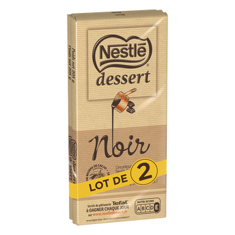 Image de Chocolat noir pâtissier NESTLE DESSERT - 2 tablettes de