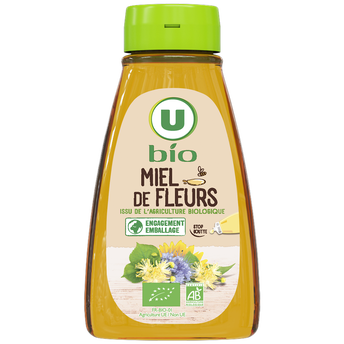 Image de U BIO
Miel de fleurs liquide bio - Squeezer doseur