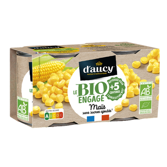 Image de Maïs doux en grains sous vide bio D'AUCY 300g